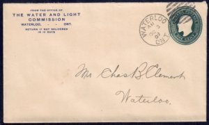 Canada Postal Stationery 1908 Commercial Cover