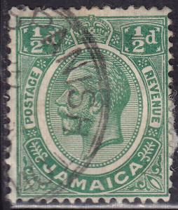 Jamaica 101 USED 1921 King George V ½d