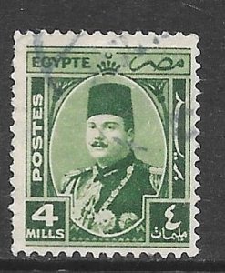 Egypt 245: 4m King Farouk, used, F-VF