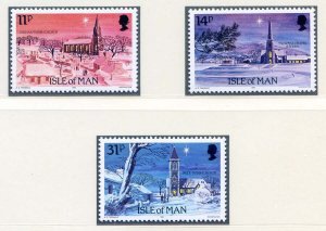 1985 Isle of Man SG303/SG305 Christmas Set Unmounted Mint