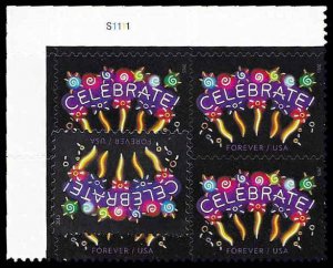 PCBstamps  US #5019 $1.96(4x{49c})Neon Celebrate, MNH, (PB-1b)