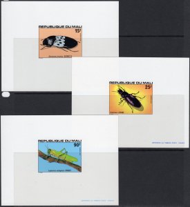 Mali 1978 Sc#308/312 INSECTS-BEETLE-DERMESTES 5 DELUXE SOUVENIR SHEETS MNH