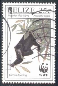 Belize ~ #1084 ~ WWF Howler Monkey ~ Used