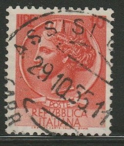 Italy Republic 1955-60 10L Wmk Star Used A16P52F193