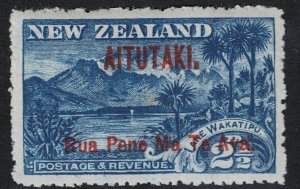 Aitutaki SC# 3 Mint Light Hinged - S17956