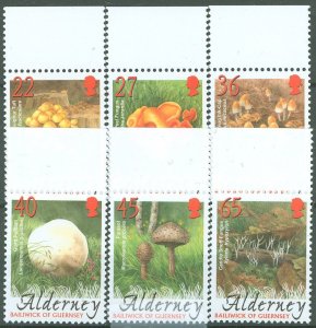 Guernsey/Alderney #221-226  Single (Complete Set)