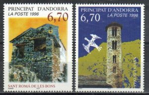 Andorra, French Stamp 474-475  - Churches