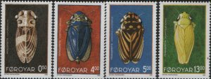 FAROE ISLANDS 276-9 MNH F/VF SET OF 4