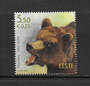 ESTONIA #622  BEAR  MNH