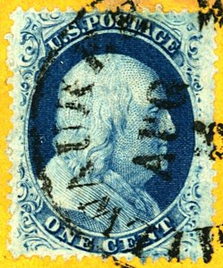 U.S. #24 USED ON PIECE