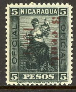 Nicaragua 1902 ⭐ Revenue ⭐ 3¢/5 Peso ⭐Mint ⭐ G777 ⭐☀⭐☀⭐☀⭐