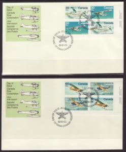 Canada 969-972 Airplanes P/B 1982 S/2 U/A FDC