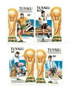 FULL SHEETS Tuvalu 1994 SC 666-9 - Wold Cup Soccer - 4 Sheets of 40 - MNH