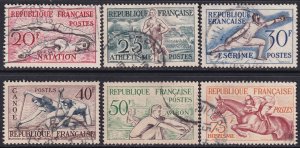 France 1953 Sc 700-5 set used