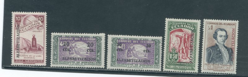 Ecuador 536-40  MNH cgs