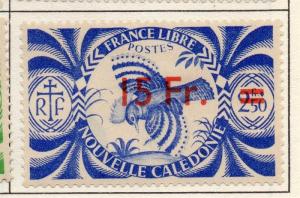 New Caledonia 1938-46 Early Issue Fine Mint Hinged 15F. Surcharged 193573