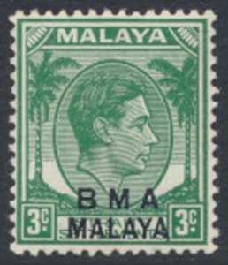 Straits Settlements SG 4 Type II SC# 258 * MNH OPT BMA see details & scans    