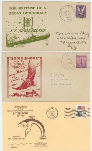 USA - 25 different Navy Cachet Covers - Some nice stuff in here - see scans