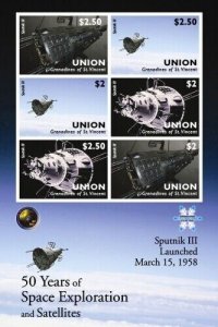 Union Island 2009 - Space Exploration Sheet of 6 Perforated Stamps MNH