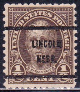 Precancel - Lincoln, NE PSS 653-61 - Bureau Issue