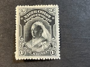 NIGER COAST PROTECTORATE # 61-MINT/HINGED----BLACK----1897-988(LOTB)