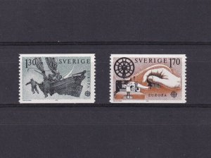 SA08c Sweden 1979 EUROPA Stamps - Post & Telecommunications mint stamps