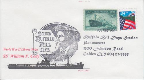 2001 SS William F Cody WWII Liberty Ships Eckert Naval