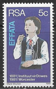 South Africa ~ Scott # 550 ~ MNH ~ Institute for the Deaf & Blind