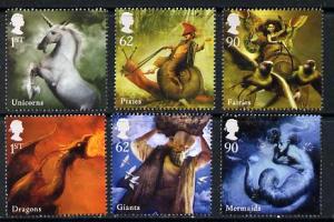 Great Britain 2009 Mythological Characters perf set of 6 ...