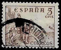 Spain #664 Used VLH; 5c El Cid (1939)