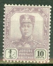 GS: Malaya Johore 65a mint CV $120