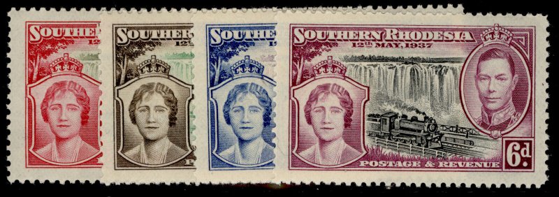 SOUTHERN RHODESIA GVI SG36-39, CORONATION set, NH MINT.