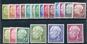 Germany 702-721 MNH Heuss Set