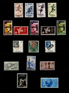 Spain #Small selection of 17 Issues MNH