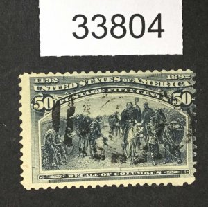 MOMEN: US STAMPS #240 USED LOT #33804