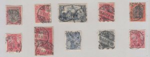 Germany - August 1900 Day by Day stamp collection 