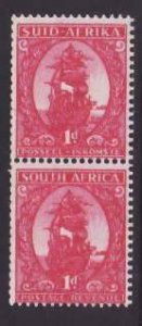 South Africa-Sc#98-9- id10-two unused og NH coil pairs-1943-