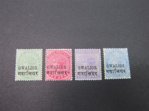 India Gwalior 1901 Sc 31-4 MH