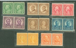 United States #597-599/601-603/723 Mint (NH) Single (Complete Set)