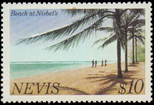 Nevis #131-134, Incomplete Set(4), High Values, 1981, Never Hinged