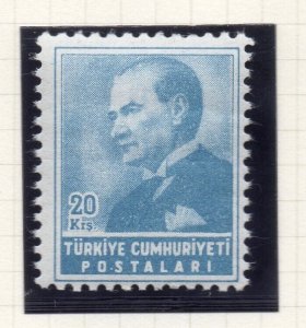 Turkey 1955 Early Issue Fine Mint Hinged 20k. NW-18213