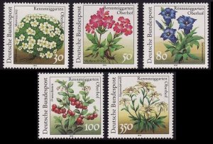 Germany Plants in Rennsteiggarten 5v 1991 MNH SG#2350-2354 MI#1505-1509