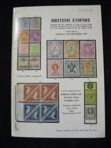 ROBSON LOWE AUCTION CATALOGUE 1967 BRITISH EMPIRE WITH CAPE OF GOOD HOPE & INDIA