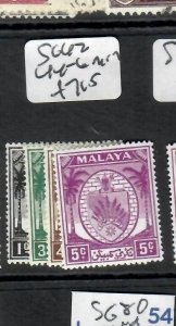 MALAYA NEGRI SEMBILAN  (P1708B)  ARMS  1C, 3C-5C  SG 42, 44-6   MOG 