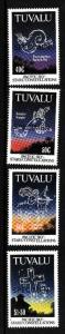 Tuvalu-Scott#586-9-unused NH set-Space-Constellations-1992-