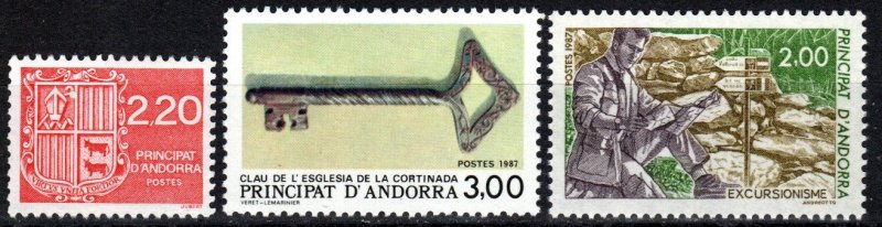 Andorra (Fr) #358-60 MNH CV $3.25  (P568)
