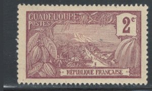 Guadeloupe 1905 Harbor at Basse-Terre 2c Scott # 55 MH