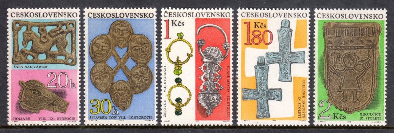 Czechoslovakia - Scott #1645-1650 - MNH - Fingerprints on gum - SCV $3.40