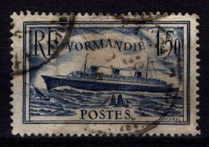 France 1935-36 Maiden Voyage of Liner Normandie, 1f.50 [Used]