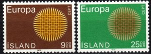 Iceland #420-1 MNH CV $6.00 (X1513)